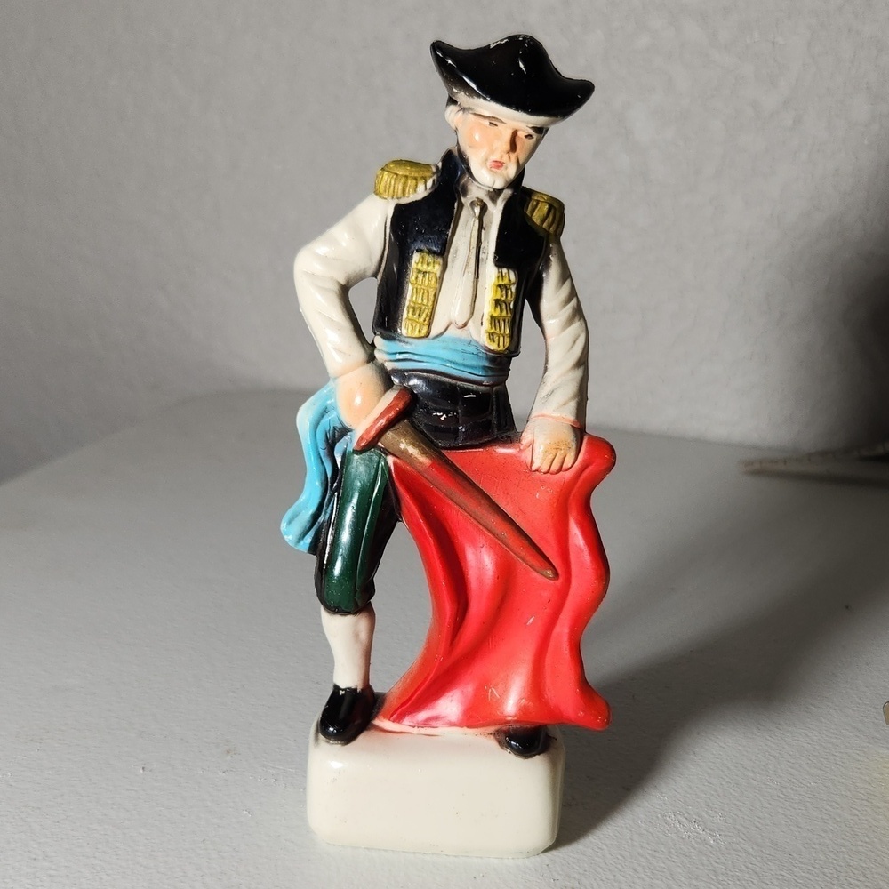 Vintage Matador Bull Fighter Figurine has scrapes scratches flaws